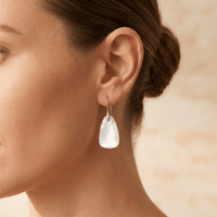 Natural Mother of Pearl Teardrop Earrings