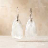 Natural Mother of Pearl Teardrop Earrings