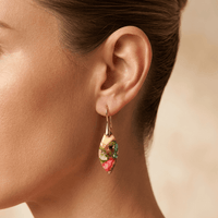 Imperial Jasper Sterling Silver Teardrop Earrings