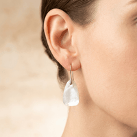 Natural Mother of Pearl Teardrop Earrings