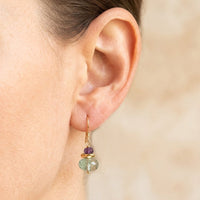 Elegant Retro Beaded Double Band Stud Earrings