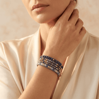 Natural Lapis Lazuli Blue Aventurine Wrap Bracelet
