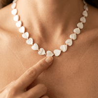 Natural Seashell Gold Bead Necklace