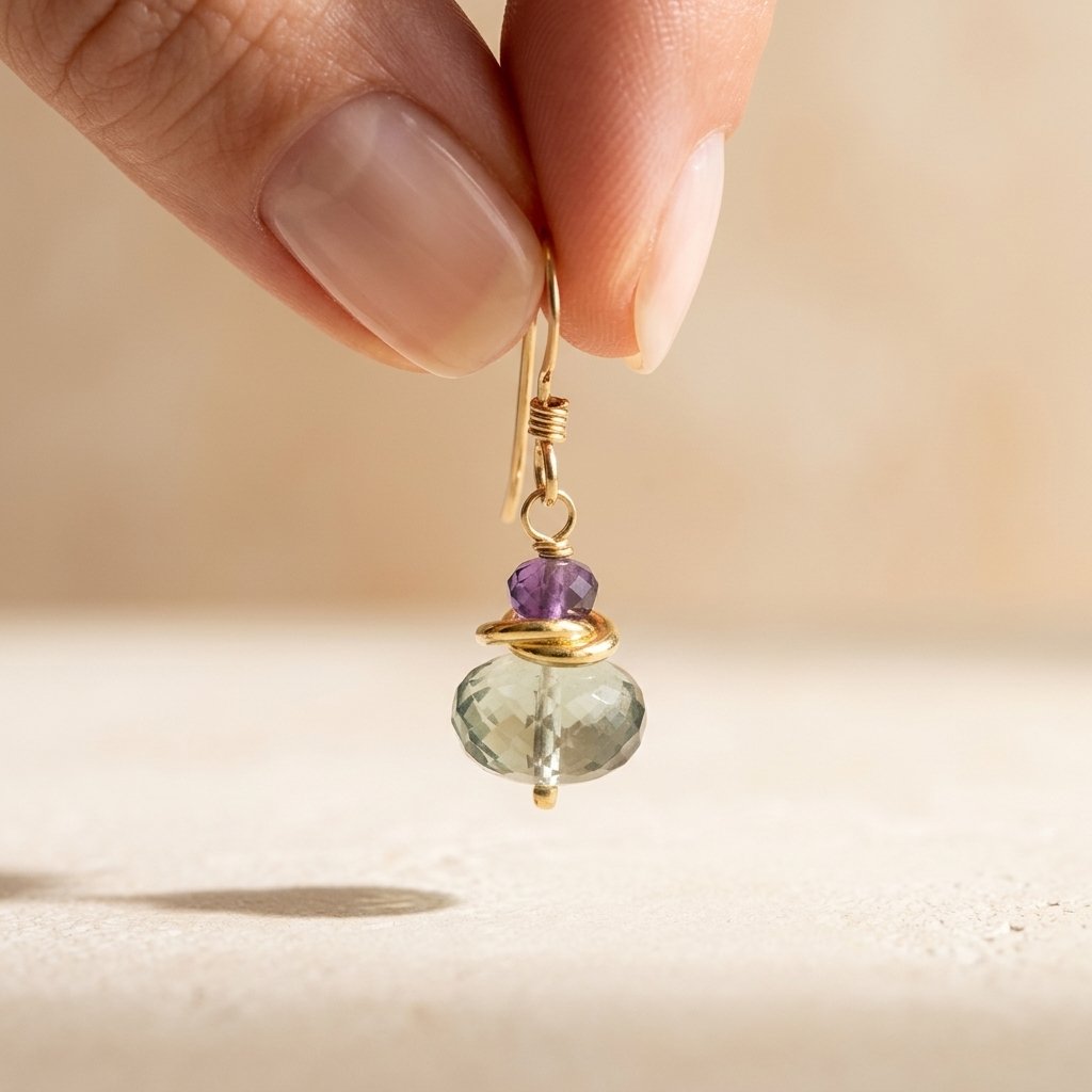 Elegant Retro Beaded Double Band Stud Earrings