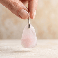 Rose Quartz Sterling Silver Teardrop Earrings