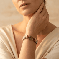 Handmade Jasper Agate Stone Leather Bracelet
